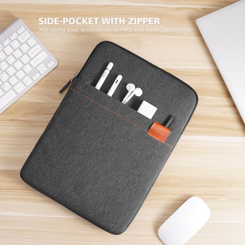NIDOO 13 Inch Laptop Sleeve Case Protective Carrying Bag Computer Cover for 13.6" 13" MacBook Air/ 14" MacBook Pro/13 MacBook Neo/ThinkPad X13 L13 E14 L14 T14s/ Yoga 7/ ThinkBook 14/13.4" XPS 13 - color: Black, size: 13 inch