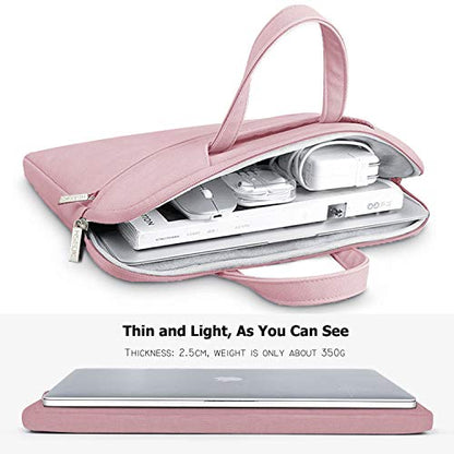 Hseok Laptop Shoulder Bag 13 13.3 14 Inch Case Compatible with MacBook Pro/Neo 14" M5/M4/M3/M2/M1,Mac Air/pro/Neo 13" and Most 13 13.3 14 Notebooks,Spill-Resistant Briefcase,Pink - color: Pink, size: 13-13.5 inch