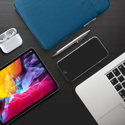 TiMOVO 9-11" Tablet Sleeve Bag, Peacock | Fit iPad 11" A16 2025 / 10.9"/10.2" / Air 11" 5/4 Gen / Galaxy Tab A9+/A11Plus 11", Fit Smart Keyboard - color: Peacock Blue, size: 9-11 Inch