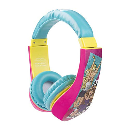 Sakar 30359-TRU Batman Kid Safe Over the Ear Headphone w/ Volume Limiter, Barbie Pink - style: Barbie