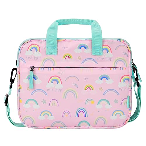 Choco Mocha Kids Tablet Sleeve Bag for Boys & Girls, (10-12.5Inch) - color: Rainbow-pink 12.5inch, size: 12.5inch(12.5 x 9.8 x 1.3)