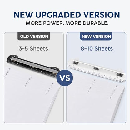 3 Ring Binder Organization Kit with Colorful Pocket Dividers and 3 Hole Punch