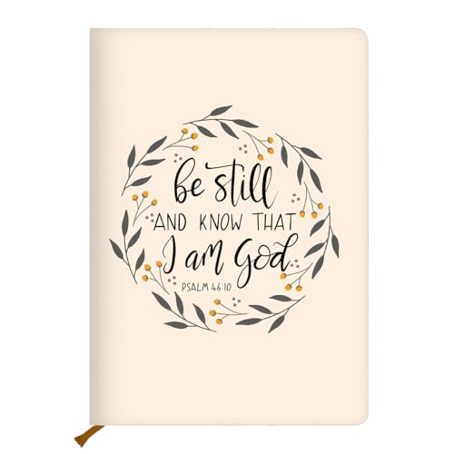 Beige Christian Hard Shell Journal Notebook, Bible Verse Gifts for Women, College Ruled Notebook, Inspirational Hardcover Notebooks, Journals for Writing Planner Note Taking 200 Sheets (5.8 x 8.3)-2 - color: Multi 1153
