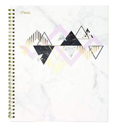Mead Spiral Notebooks, 1 Subject, College Ruled Paper, 80 Sheets, Modern Chic, 3 Pack (38196) - size: Pack of 3