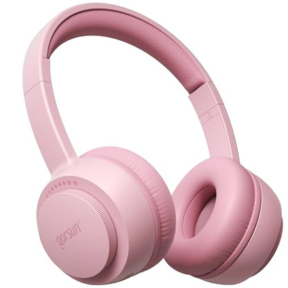Kids Bluetooth Headphones, Toddler Headphones 85 dBA Safe Volume, 45 Hours Playtime, with Mic, Bluetooth 5.3, Kids Wireless Headset for iPad/Tablet/Travel/School, ldeal Gift (Pink) - color: Pink