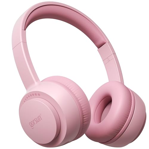 Kids Bluetooth Headphones, Toddler Headphones 85 dBA Safe Volume, 45 Hours Playtime, with Mic, Bluetooth 5.3, Kids Wireless Headset for iPad/Tablet/Travel/School, ldeal Gift (Pink) - color: Pink