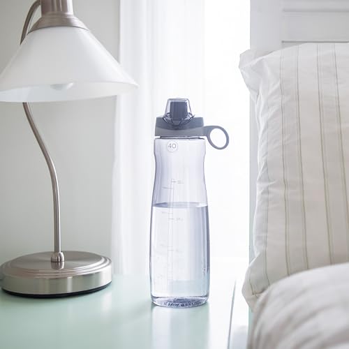 Pogo BPA-Free Tritan Plastic Water Bottle with Chug Lid, 40 Oz, Grey - color: Grey, size: 40 Ounces