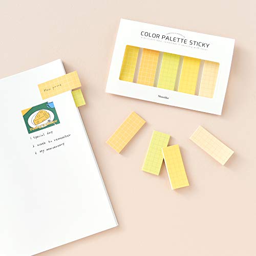 Monolike Color Palette Sticky Grid 500 C Set 4p - Self-Adhesive Memo Pad 30 Sheets - color: Grid 500 C