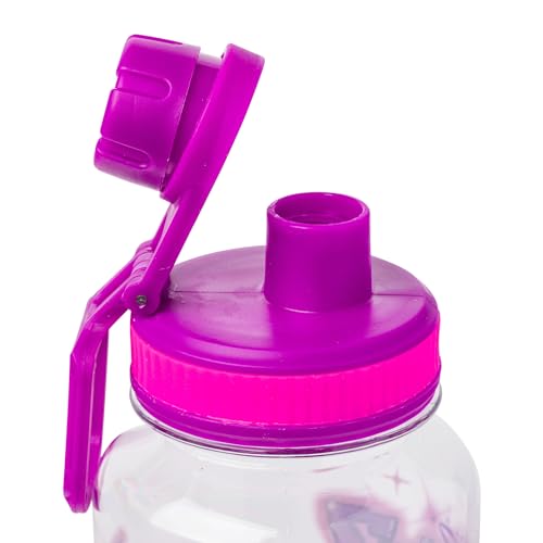 Silver Buffalo Bratz Airbrush Featuring Yasmin, Sasha, Jade, and Cloe Twist Spout Plastic Water Bottle with Stickers You Stick Yourself, 32 Ounces | Sasha, Jade and Cloe, Twist Spout, Sticker Set, You Stick Yourself, 0.95 Liters - color: Bratz