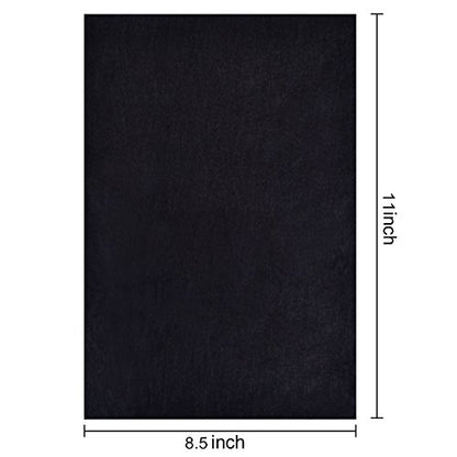 Hotop 100 Sheets Carbon Transfer Paper, Black Tracing Paper for Wood, Paper, Canvas and Other Art Surfaces (8.5 x 11 Inch) - size: 8.5 x 11 Inch