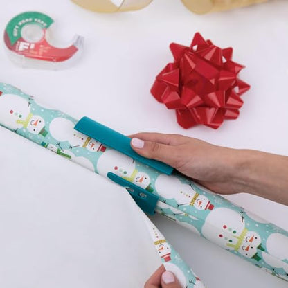 WrappingPaperCutter Cylinder Paper Cutter Paper Cutter for Packaging，Green - color: 1PCS-Green