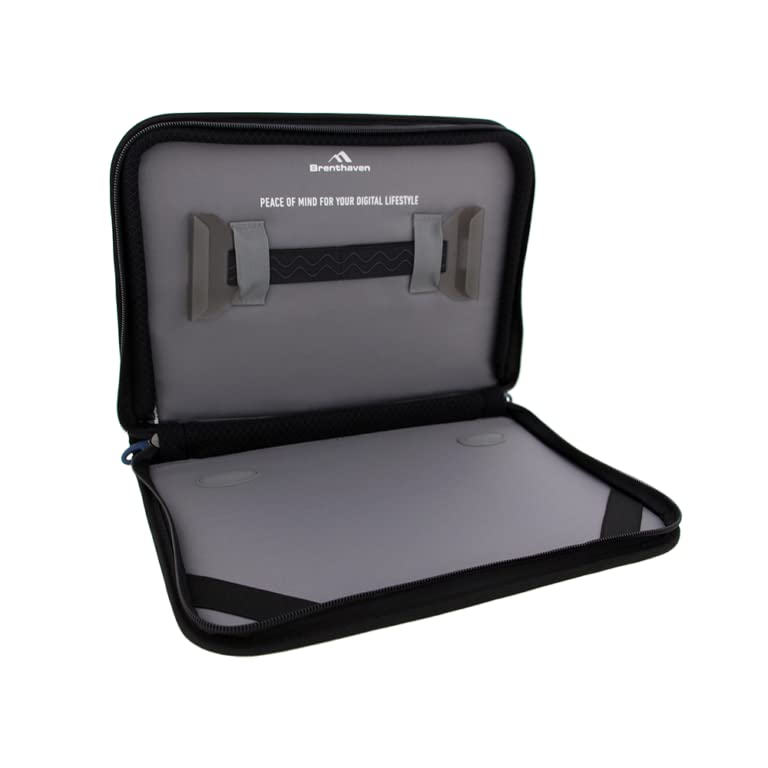 Brenthaven Tred Carry Folio Work-in Case Fits 11 inch Laptops, MacBook and Chromebooks - Durable, Lightweight, Slim and Secure Protection for College, School, Office, Business or Personal Use - Black