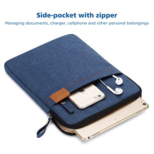 NIDOO iPad Sleeve 10.2" 10.9" / 10.5" 11" New iPad Pro M2 / 10.9" iPad Air 5th Generation Carrying Case Vertical Bag, Tablet Sleeve 10 inch for 10.5" Surface Go 3 / Samsung Galaxy Tab Laptop Cover - color: Blue, size: 10" Tablet / 9.7"-11" iPad