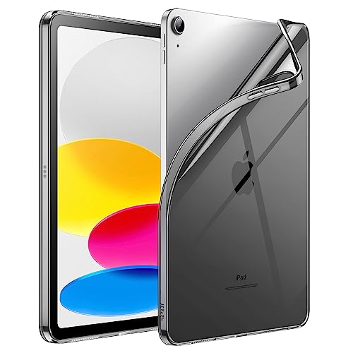 JETech Case for iPad (A16) 11th/10th Generation (2025/2022), Soft TPU Transparent Slim Shockproof Tablet Cover (Black) - color: Black, size: iPad (A16) 11 / 10 (2025/2022)