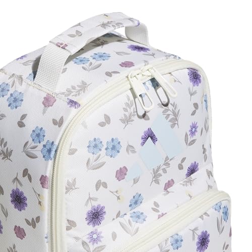 adidas Kids Santiago Lunch Bag for Girls & Boys – Insulated Cooler Lunchbox, 8L - color: 4.0/in Bloom Floral Warm Vanilla/ Off White