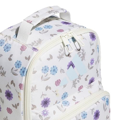 adidas Kids Santiago Lunch Bag for Girls & Boys – Insulated Cooler Lunchbox, 8L - color: 4.0/in Bloom Floral Warm Vanilla/ Off White