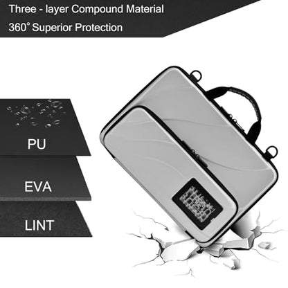 BUG 13-14 Inch Laptop Case Hard Shell, Protective Laptop Carrying Case with Stand for Heat Dissipation - color: Silver, size: 13-14 Inch