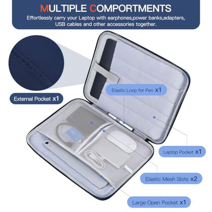 Laptop Carrying Sleeve Compatible with Apple MacBook Air 15 inch M5 M4 M3 M2 chip A3448 A3241 A3114 A2941 2026-2023,15" Microsoft Surface Laptop 6/5/4/3 Protective Case, Computer Traveling Bag- Blue - color: Blue, size: 15 Inch