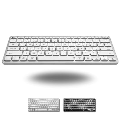 Macally Wireless Bluetooth Keyboard for Mac - Premium Multi Device Connectivity - Compatible Apple Keyboard for MacBook Pro/Air, iMac, Mac mini, iPad, Laptop, and PC - color: Silver