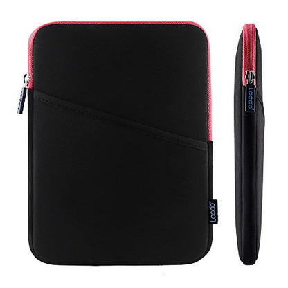 Lacdo iPad mini Sleeve, iPad mini 7 Case, Shockproof Tablet Sleeve Case Compatible with iPad mini 7 6 5 4 3 2 / Samsung Galaxy Tab A7 Lite 8.7" / Galaxy Tab A 8.0" Protective Tablet Bag, Red/Black - color: Black/Red
