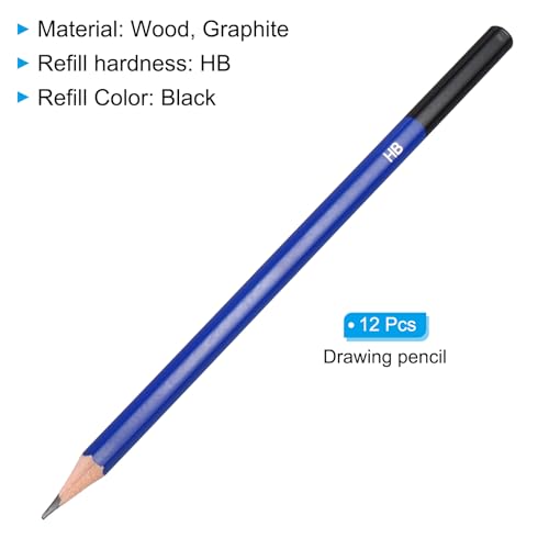 PATIKIL HB Drawing Pencils for Sketching, 12PCS Sketch Pencils for Drawing Art Pencils Graphite Wood Pre-sharpened for Drawing Sketching Artists, HB Pencils - size: 1 Count (Pack of 1), style: HB