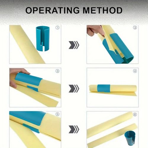 WrappingPaperCutter Cylinder Paper Cutter Paper Cutter for Packaging，Green - color: 1PCS-Green