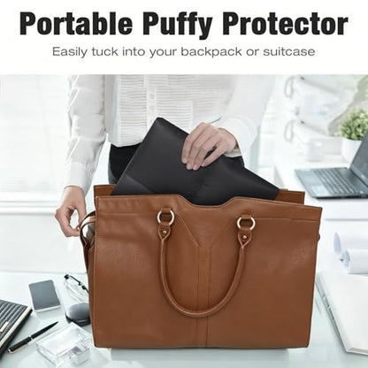 MoKo 13.3-14 Inch Puffer Quilted Laptop Sleeve Fit with New 13" MacBook Neo A18 Pro, Mac Air 13'' M5 2026, MacPro 14'' M5, MacPro 13" M2/M1, Soft Inner Lining, Laptop Carrying Case, Black - color: Black, size: 13.3-14 inch