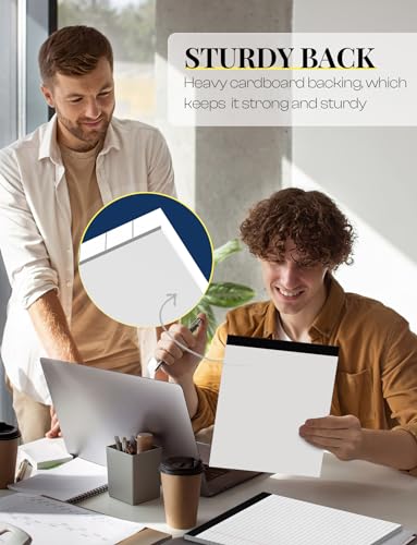 12 Pack Note Pads 8.5 x 11 White Legal Pads 8.5 x 11 Wide Ruled Lined Writing Pads Legal Notepads Legal Ruled White Lined Paper Pads 8.5 x 11 Inch 30 Sheets Per Writing Pad for School, Office, Home - size: 8.5 x 11 Inch, style: 12 Pack-White