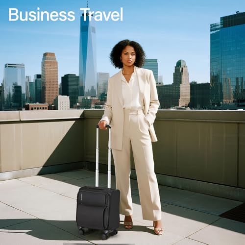 Hanke 16 Inch Underseat Carry On Luggage with Spinner Wheels Airline Approved, Small Rolling Suitcase Softside Underseater Lightweight TSA Travel Roller Suitcase Carry-On Bag(Burgundy) - color: Burgundy, size: 16 Inch Underseat