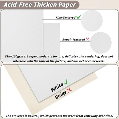10 Pcs Sketch Books Bulk 5.5 x 8.5 in 400 Sheets Top Spiral Bound Sketch Pad Drawing Paper 40 Sheets Each Acid Free Mixed Media Sketchbook 68lb/100gsm Art Supplies for Beginner Artist - size: 5.5x8.5in, style: 10 Pack-Total 400 sheets