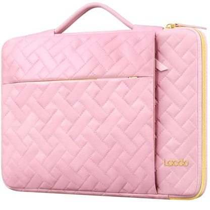 Lacdo 360° Protective Laptop Sleeve Case for 13 inch New MacBook Air M5 A3449 (2026), M4 A3240 2025, M3 A3113, M2 A2681, M1 A2337 A2179 A1932 | 13 inch MacBook Neo A18 Pro A3404 (2026), Sakura Pink - color: Sakura pink, size: New MacBook Air/Neo/Pro 13 In