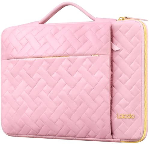 Lacdo 360° Protective Laptop Sleeve Case for 13 inch New MacBook Air M5 A3449 (2026), M4 A3240 2025, M3 A3113, M2 A2681, M1 A2337 A2179 A1932 | 13 inch MacBook Neo A18 Pro A3404 (2026), Sakura Pink - color: Sakura pink, size: New MacBook Air/Neo/Pro 13 In