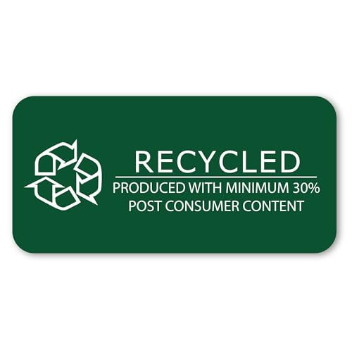 Roaring Spring Recycled Index Cards 3"x5", 100 Count, Smooth 100# White Recycled Index Paper, Ruled on Front, Blank on Back (Pack of 1)