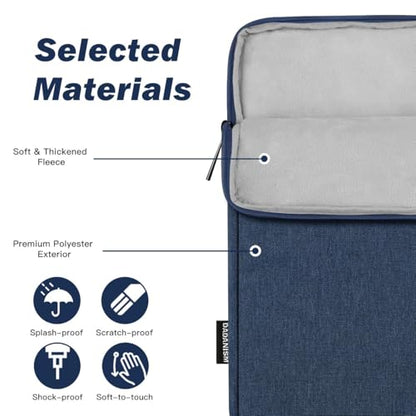 Dadanism 9-11" Tablet Sleeve Bag Carrying Case for iPad (A16) 11th Gen 11", iPad 10th Gen 10.9" Air 5/4, iPad Air/Pro 11", iPad 9/8/7th 10.2", Galaxy Tab A11+ Plus 11"/S9 FE, Tab M11 11",Dusty Blue - color: Dusty Blue, size: 9-11 inch