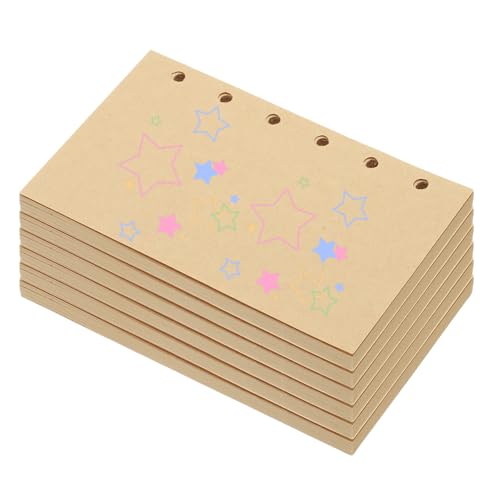 PATIKIL Colored Loose Leaf Paper, 5" x 3.2"(A7) 300 Sheets 6 Holes Punched 150GSM Blank Binder Refill Paper Supplies for Office Note Taking Teacher Planner Journal Notebook, Khaki - color: Khaki, size: 5" x 3.2"