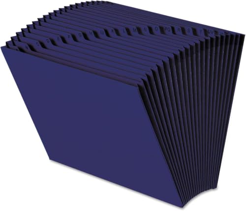 Smead Colored Expanding File, Alphabetic (A-Z), 21 Pockets, Letter Size, Navy Blue (70720) (Pack of 6) - color: Navy Blue, size: Letter (Pack of 6)