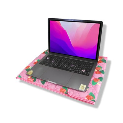 Sonix | Quilted Laptop Sleeve | 13-14 Inch, Quilted Soft Comfy Laptop Carrying Case, Computer Sleeve | Wild Strawberries (13" - 14") - color: Wild Strawberries