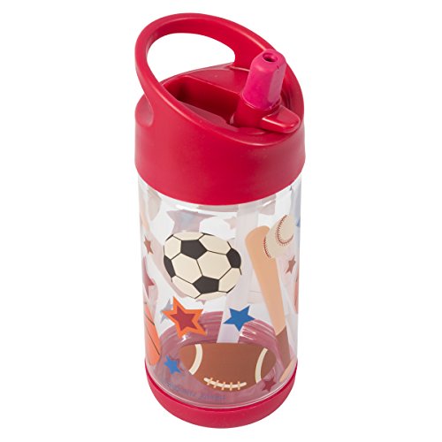 Stephen Joseph, Kids Flip Top Water Bottle, 10 oz Tritan BPA Free, Water Bottle for Girls & Boys, Back to School Flip Top Bottle, Sports - color: Sports
