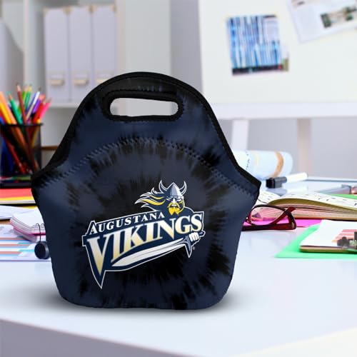 Campus Lab Augustana University Tie-Dye Soft Neoprene Lunch Bag, Insulated - color: Augustana University Vikings