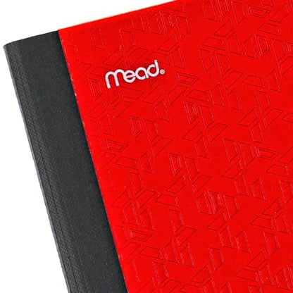 Five Star Composition Book + Study App, 4 Pack, Wide Ruled Paper, 7-1/2" x 9-3/4", 80 Sheets, Forest Green, Tidewater Blue, Fire Red and Harvest Yellow (950033B-ECM) - size: 4 Pack, style: Wide Ruled