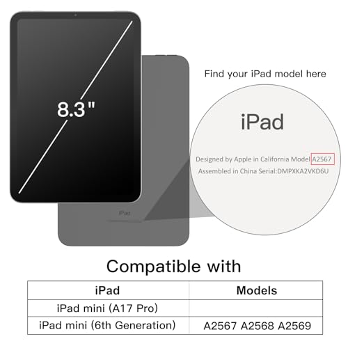 JETech Case for iPad mini (A17 Pro, 2024 Model, 7th Generation) / mini 6 (2021 Model, 6th Generation), Soft TPU Transparent Slim Shockproof Tablet Cover (Clear) - color: Clear, size: iPad mini A17 Pro / mini 6