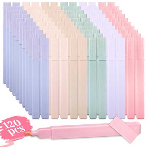 120 Pcs Bible Highlighter with Soft Chisel Tip Highlighters