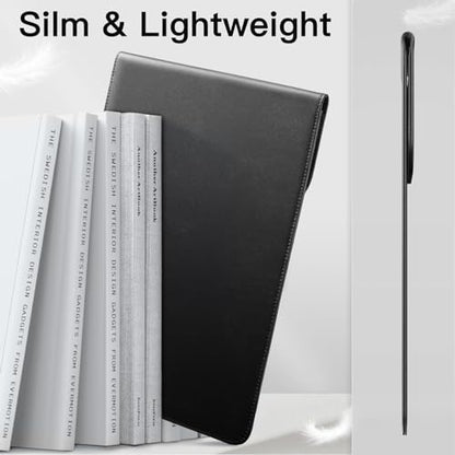 JETech Slim Laptop Sleeve for MacBook Neo (A18 Pro), MacBook Pro 14-Inch(M1-M5, 2020-2026), PU Leather Case with Magnetic Closure (Black - color: Black, size: 14-Inch