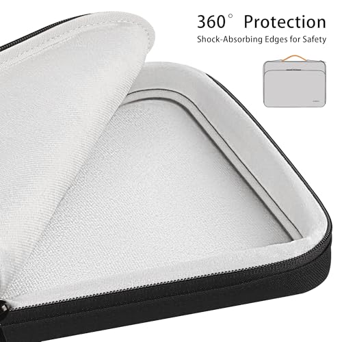 DOMISO 360 Protective Laptop Sleeve 15.6 inch Laptop Case with Handle Laptop Carrying Case for 15 inch MacBook Air/Pro Laptop Case 15.6 inch Compatible with MacBook Air 15 inch M3 2024,Black - color: Black, size: 15-15.6 inch