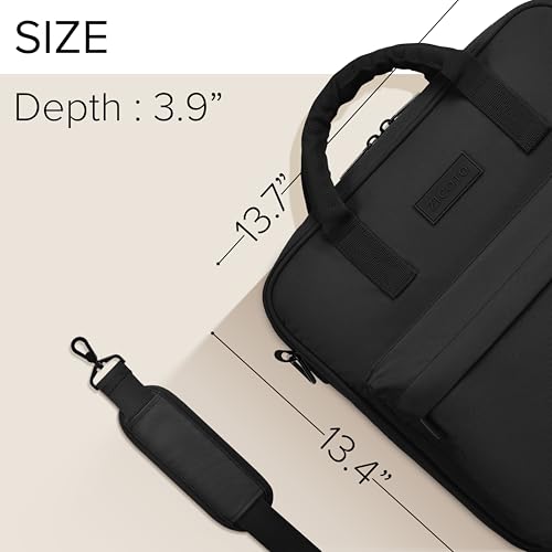 Sturdy 3 Ring Zipper Binder with Strap - 2" Binder with Pockets Holds 500 Sheets, Laptop & More - Durable & Easy to Carry - color: Black