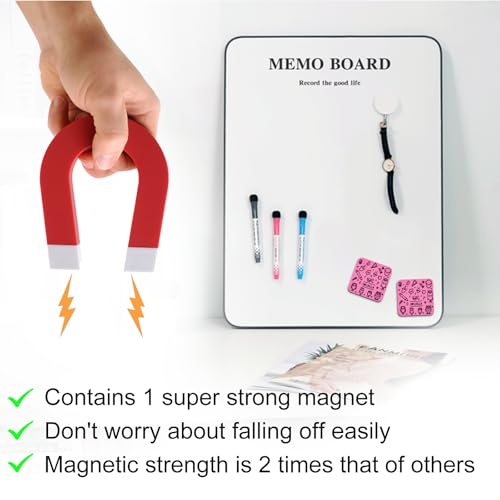 OWLKELA 30Pcs Dry Erase Erasers, Magnetic Whiteboard Eraser, Mini Whiteboard Cleaning Pads for Classroom, Office and Home, Pink - color: Pink, size: 30 Pcs