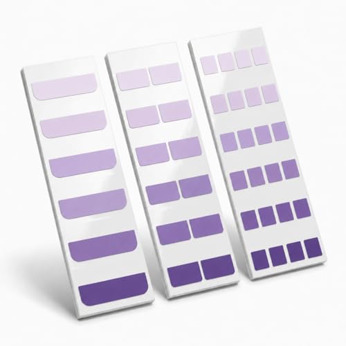 420Pcs Gradient Index Tabs, Translucent Sticky Note Tabs for Annotating Books & Bible, Aesthetic Reading, Study, Journaling & Office Supplies, 3 Size Clear Page Markers Stickers (Purple) - color: Purple