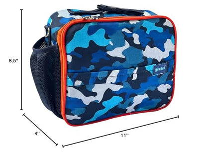Yumbox Insulated Lunch Bag, Fits Bento Box & Bottle, Camo | Holds Lunch Box & Water Bottle | Adjustable Carry Strap | Insulated EVA Lining | Lightweight Design | Wipe-Clean Fabric - color: Camo