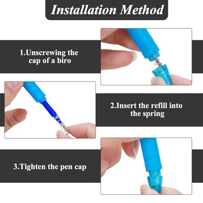 0.7 mm Erasable Gel Ink Pen Refills Compatible with Frixion Friction, Smooth Writing Multicolor Retractable Fine Point Pen Refill for School Office Home Art (Blue & Black, 16) - style: Blue & Black