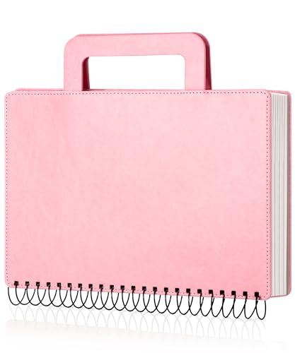 Large Sketchbook for Drawing 9"X 12" Portable Travel Spiral Bound Sketch Book with Pocket(98lb/160gsm) Hardcover Drawing Pad for Adults Watercolor Mixed Media Paper, 60 Sheets/120 Pages, Pink - color: Pink
